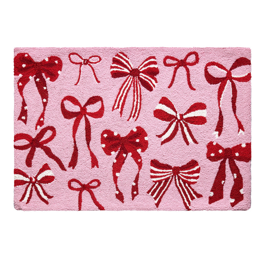 Pink & Red Bow Rug PRE ORDER