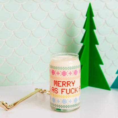 Merry As Fuck Candle