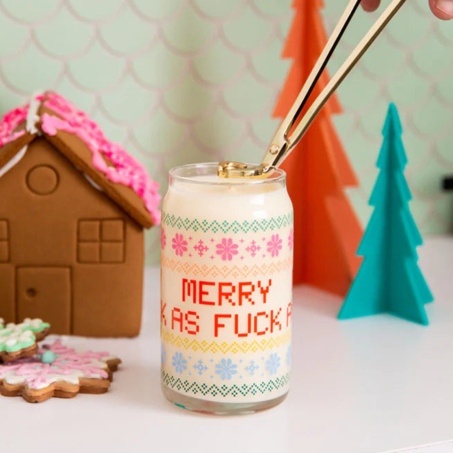 Merry As Fuck Candle