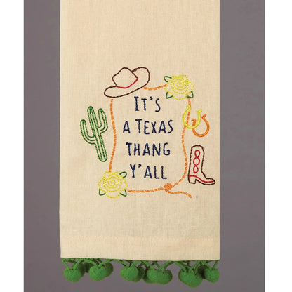 Texas Y'all Dish Towel