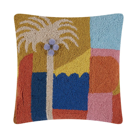 Palm Tree Pom Pom Cushion PRE ORDER