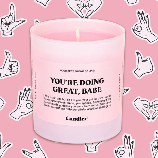 Doing Great Babe Candle