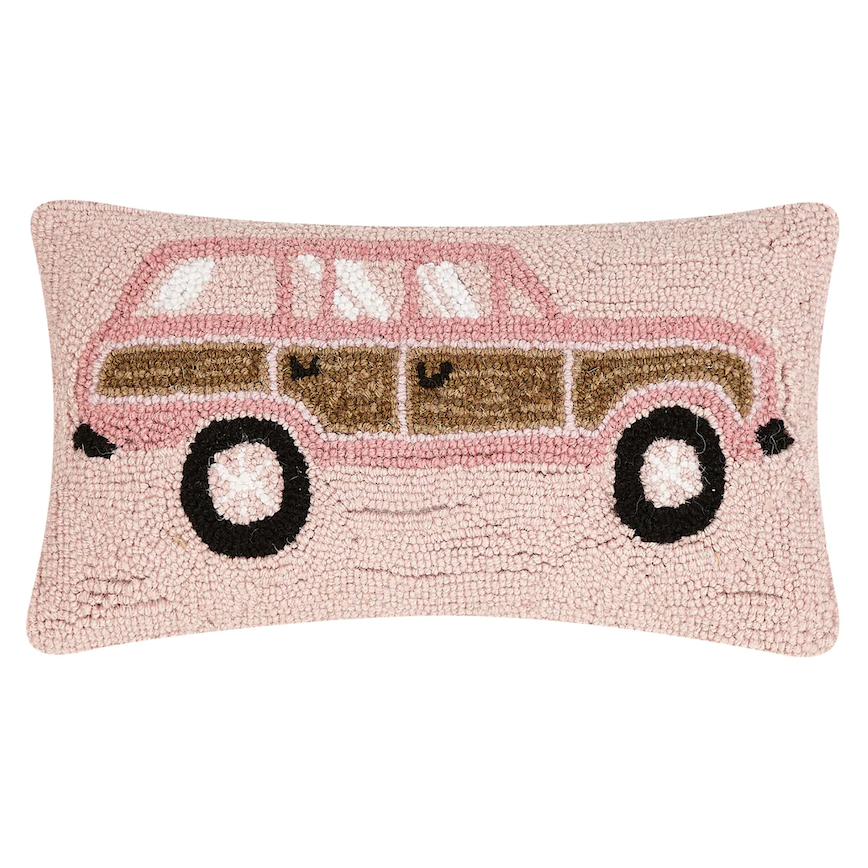 Pink Wagoneer Cushion