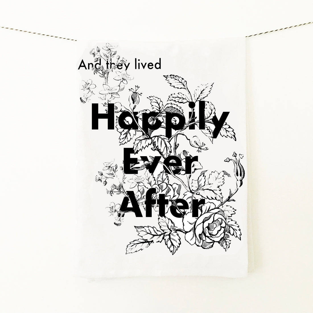 Happily Ever After Dish Towel