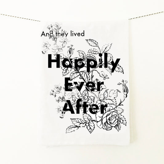 Happily Ever After Dish Towel